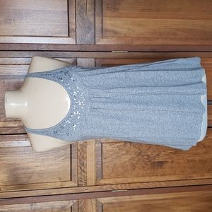 Aeropostale Embroidered Sequined Tank Top, Sz XL